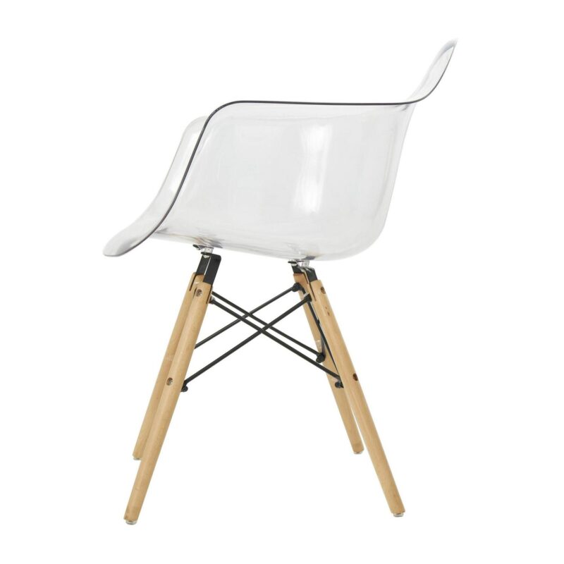 Grayson Lane Modern Clear Eiffel Style Accent Chair - Image 8