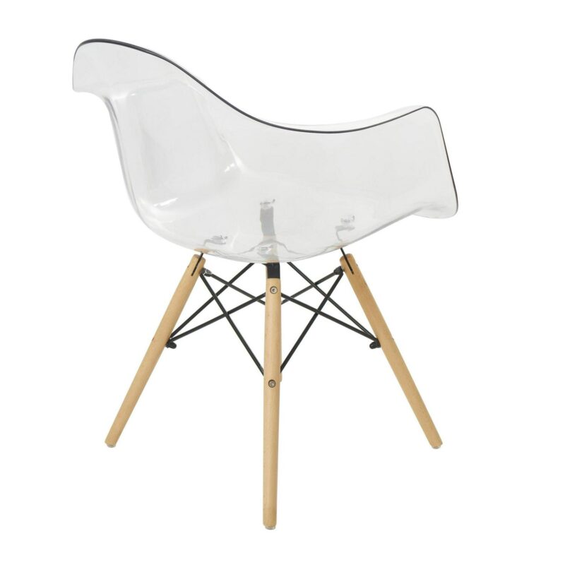 Grayson Lane Modern Clear Eiffel Style Accent Chair - Image 10