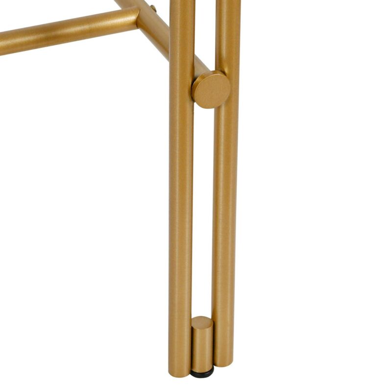 Hailey Home Inez 48-Inches Gold Modern/Contemporary Writing desk - Image 8