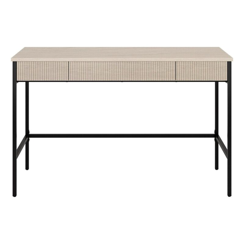 Hailey Home Nolan 47.63-Inches White Modern/Contemporary Writing desk - Image 3
