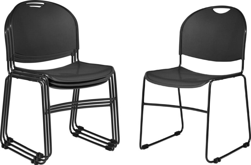 Hampden Furnishings 4 Naomi Basics Series Industrial Black Floor chair Chair