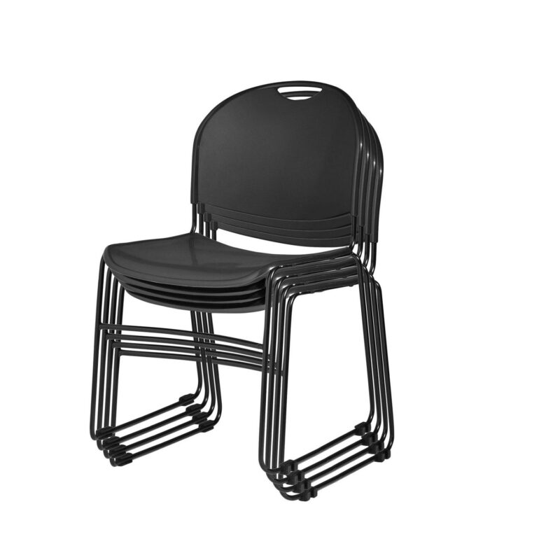 Hampden Furnishings 4 Naomi Basics Series Industrial Black Floor chair Chair - Image 2