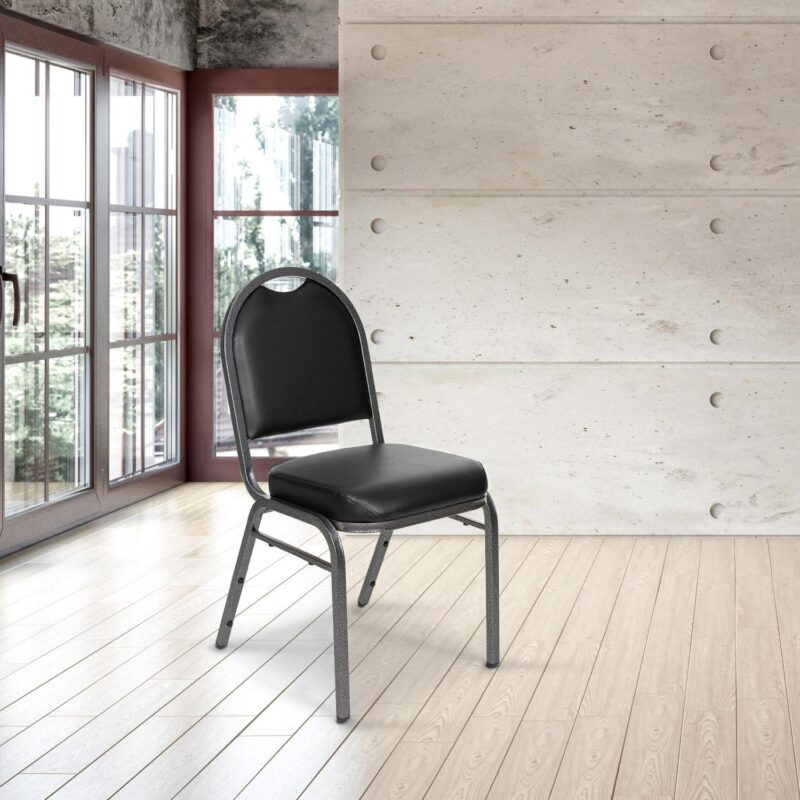 Hampden Furnishings Set of 2 Celia Black Reception Chair - Image 7