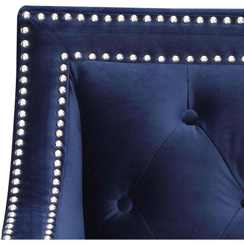 Hanover Antique Navy Blue Accent Chair - Image 7