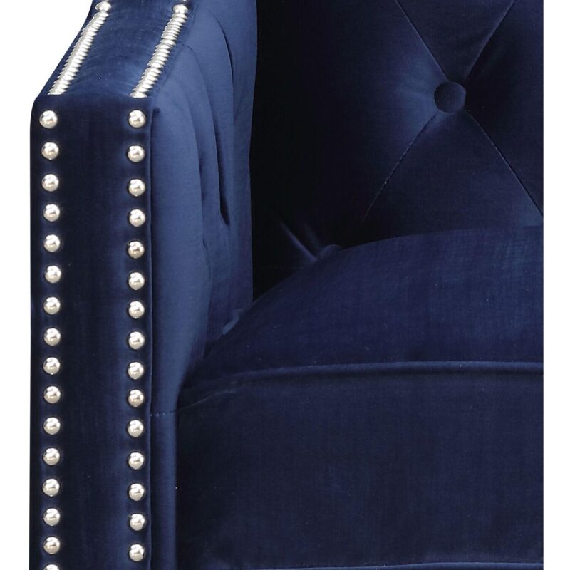 Hanover Antique Navy Blue Accent Chair - Image 9