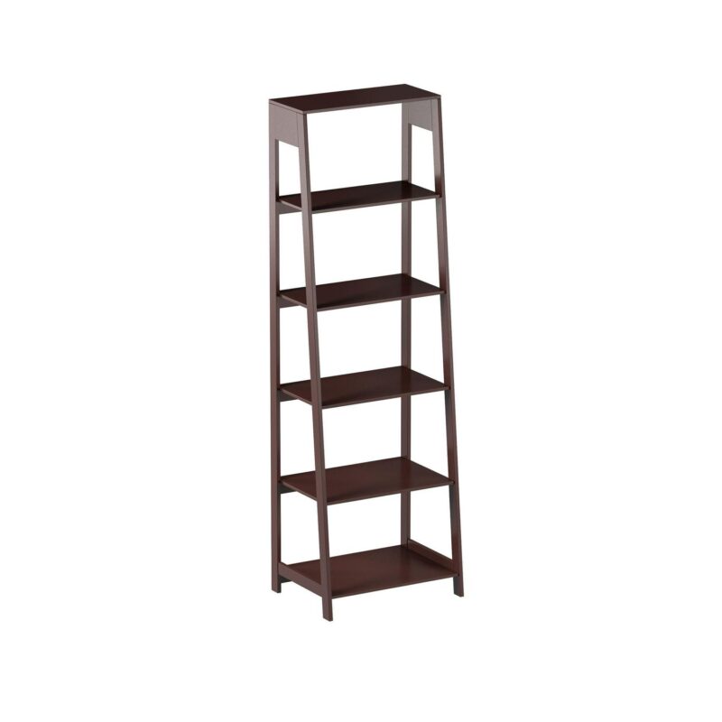 Hastings Home Bookcases Brown Wood 5 -Shelf Bookcase ( 16.5-Inches W x 71-Inches H x 23.5-Inches D ) Finished - Image 2