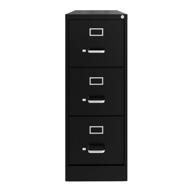 Hirsh Black 3 -Drawer 15-Inches File Cabinet - Image 2