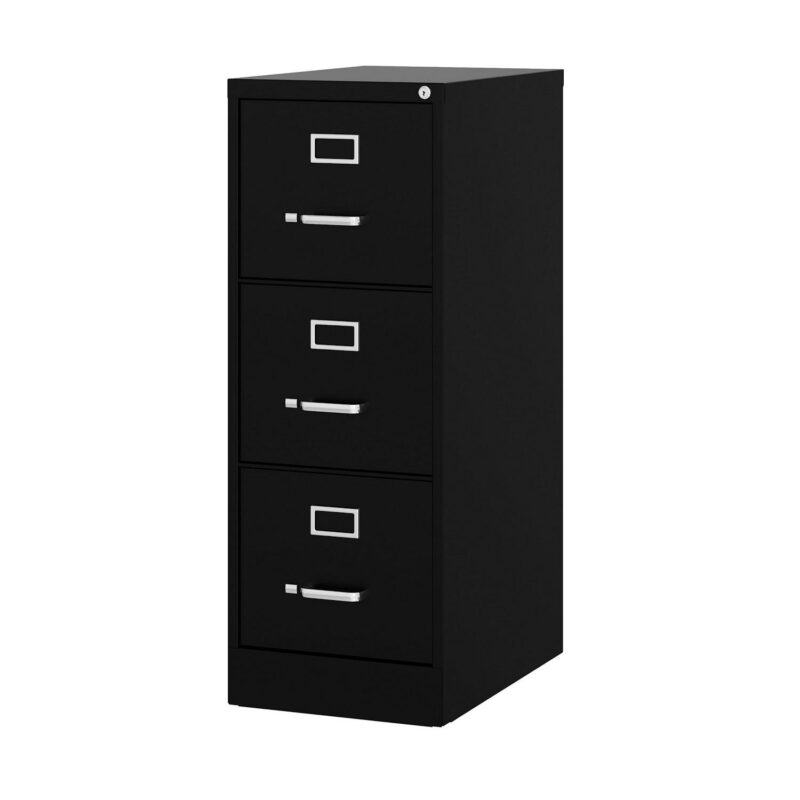 Hirsh Black 3 -Drawer 15-Inches File Cabinet - Image 3