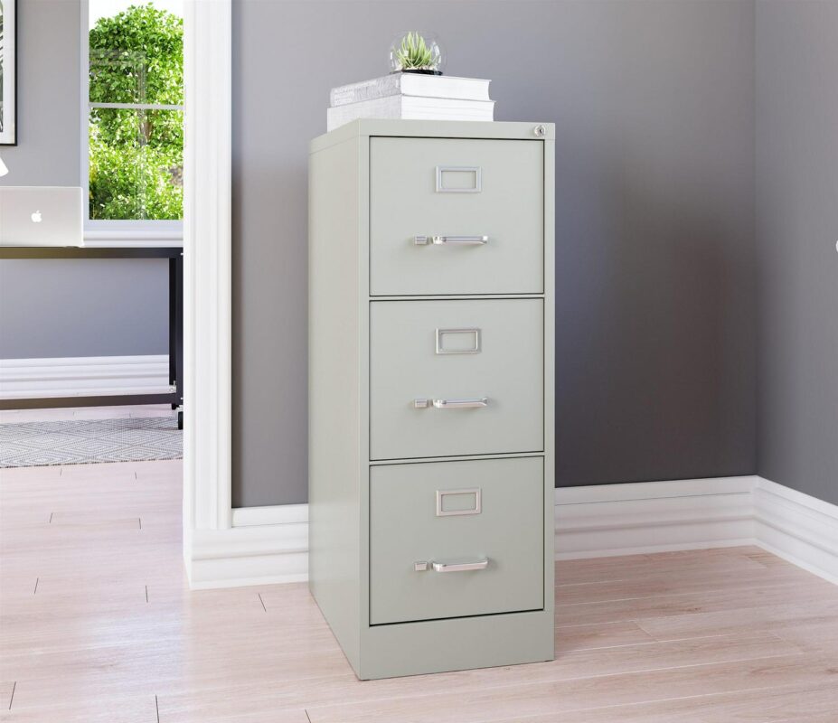 Hirsh Light Gray 3 -Drawer 15-Inches File Cabinet - Image 15