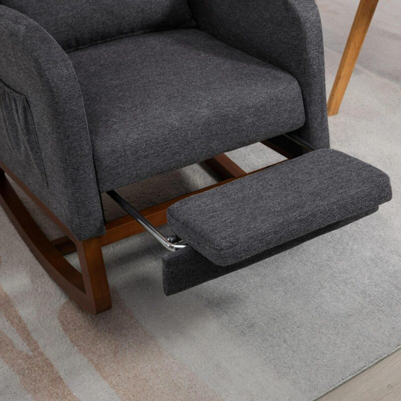 Hrinhom Casual CHARCOAL Rocking Chair - Image 7
