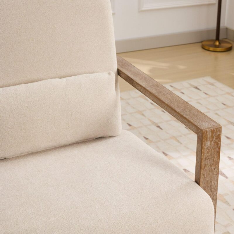 Hrinhom Modern BEIGE Swivel Accent Chair - Image 7