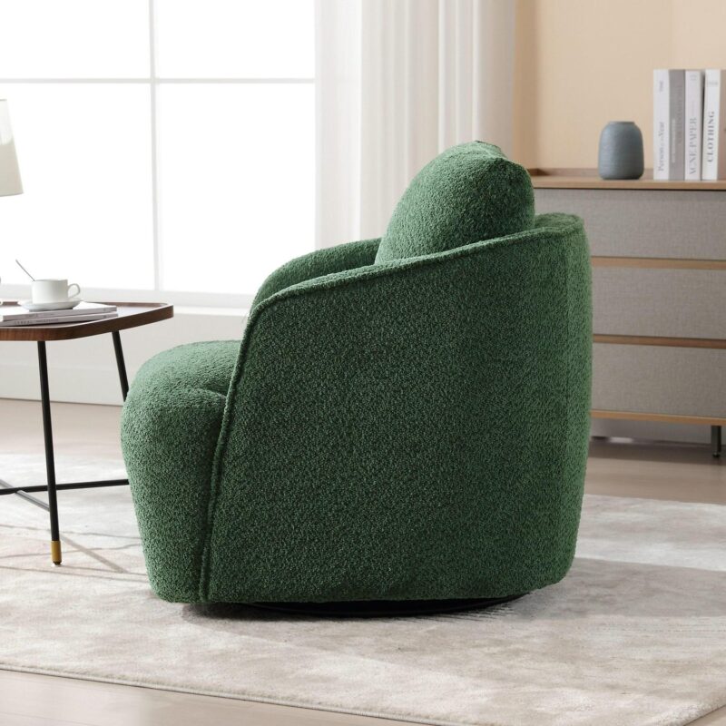 Hrinhom Modern GREEN Swivel Accent Chair - Image 4