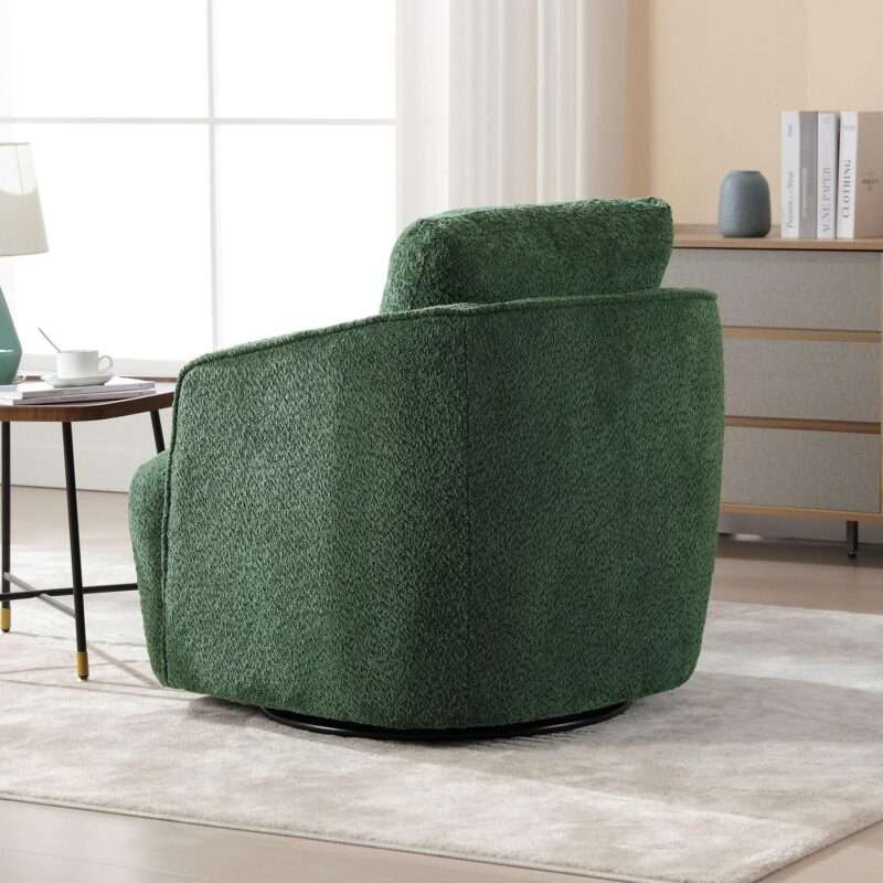 Hrinhom Modern GREEN Swivel Accent Chair - Image 3