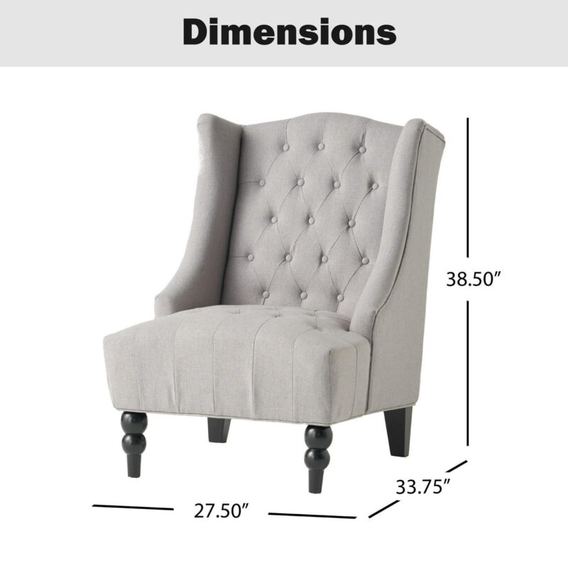 Hrinhom Vintage Gray Accent Chair - Image 10