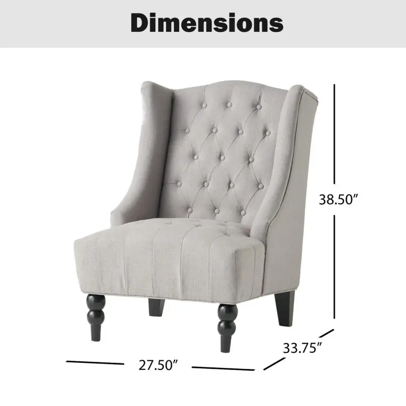 Hrinhom Vintage Gray Accent Chair - Image 10