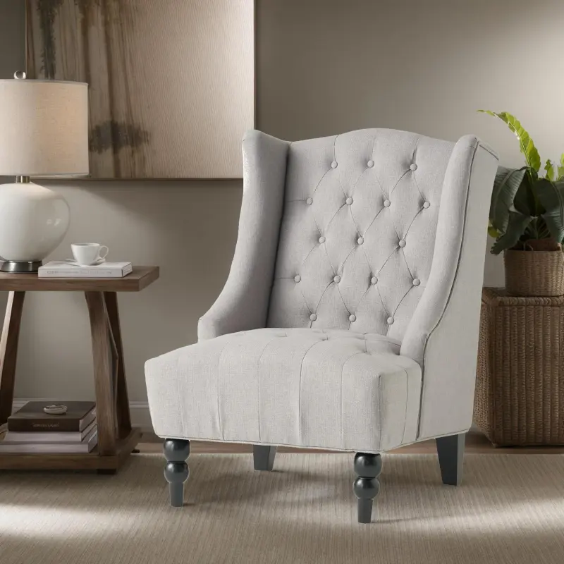 Hrinhom Vintage Gray Accent Chair