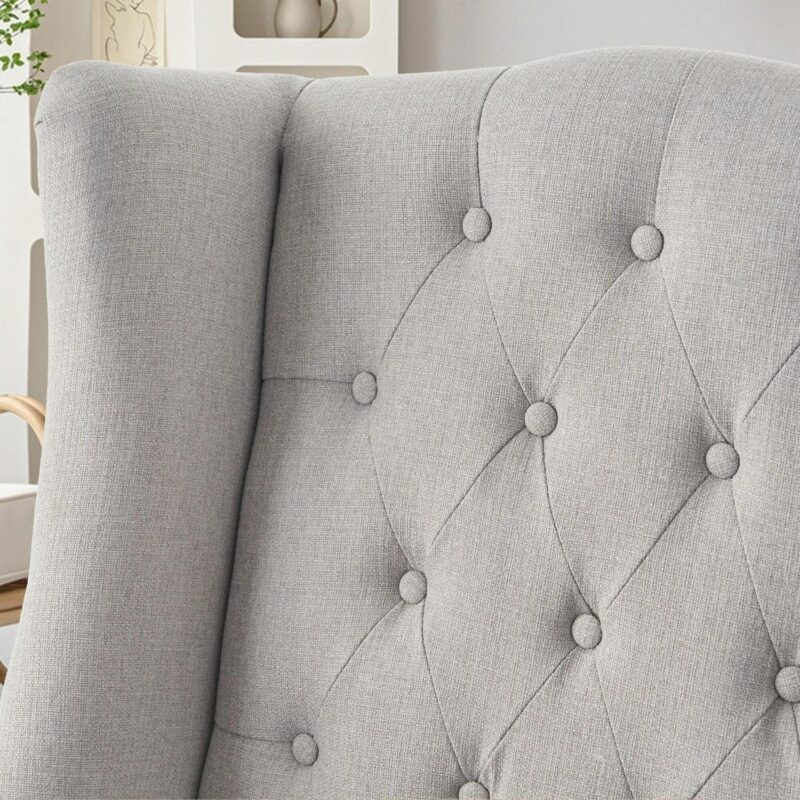 Hrinhom Vintage Gray Accent Chair - Image 8