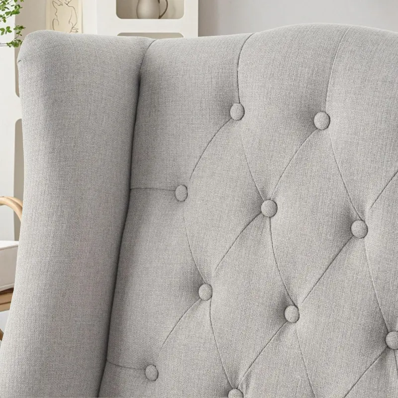 Hrinhom Vintage Gray Accent Chair - Image 8