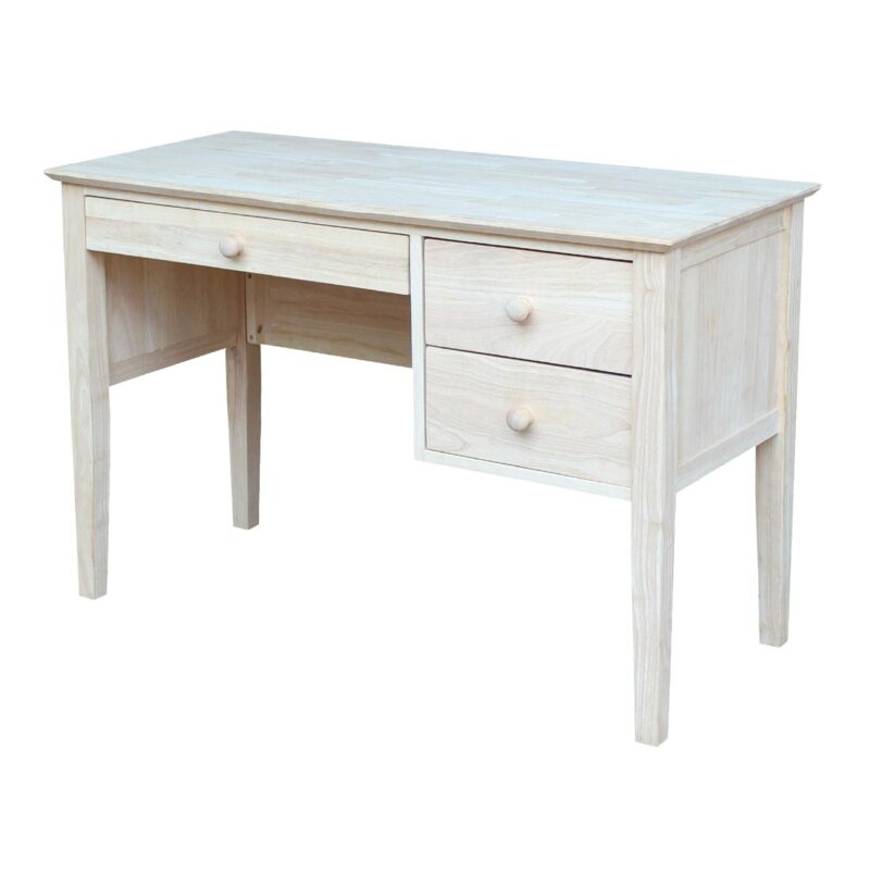 International Concepts 46-Inches Brown Traditional Rubberwood Computer desk