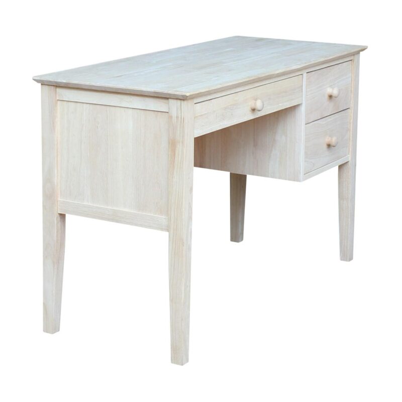 International Concepts 46-Inches Brown Traditional Rubberwood Computer desk - Image 6