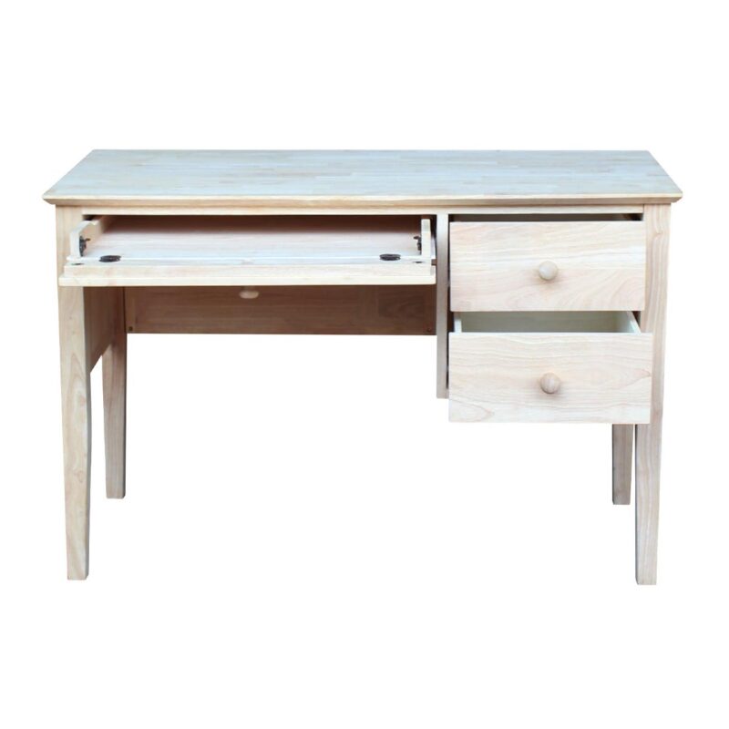 International Concepts 46-Inches Brown Traditional Rubberwood Computer desk - Image 8