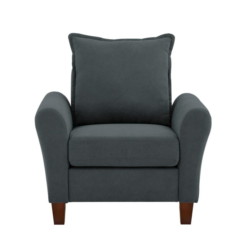 Jarenie Casual Dark Grey Linen Accent Chair