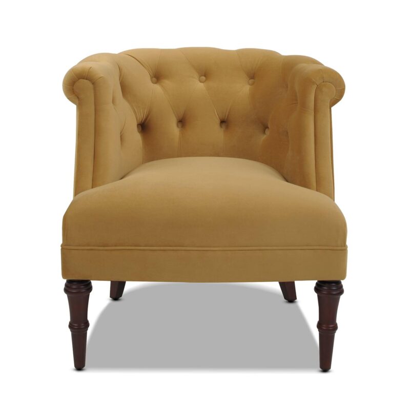Jennifer Taylor Home Katherine Midcentury Gold Velvet Accent Chair