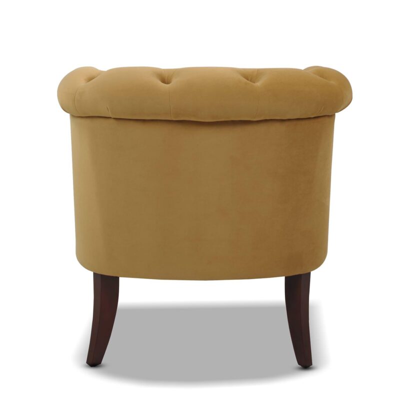 Jennifer Taylor Home Katherine Midcentury Gold Velvet Accent Chair - Image 7