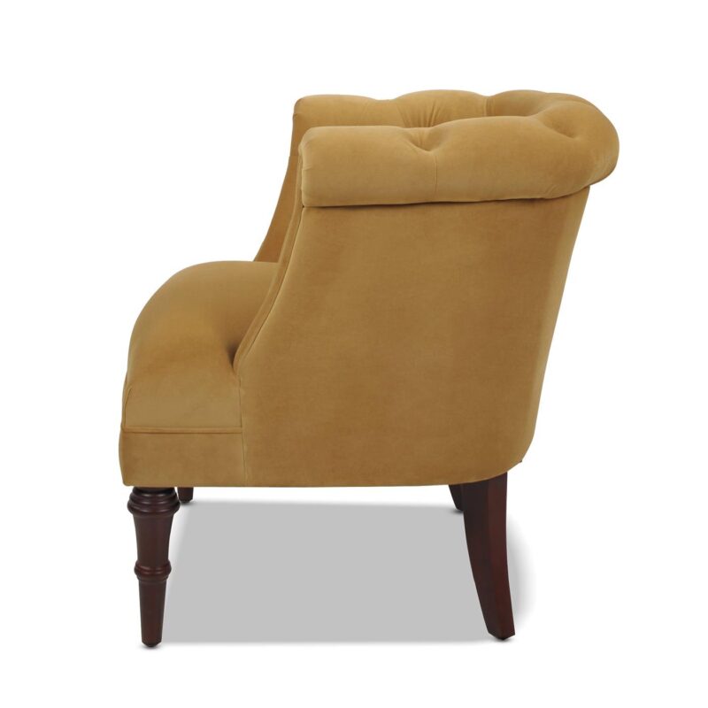 Jennifer Taylor Home Katherine Midcentury Gold Velvet Accent Chair - Image 6