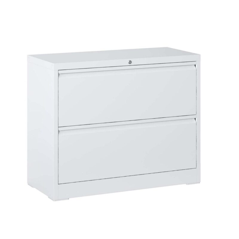 Kahomvis White Office Cabinet - Image 3