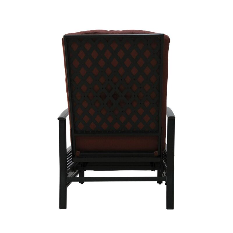 Kozyard Burgundy Polyester Upholstered Recliner - Image 5