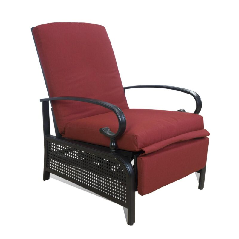 Kozyard Burgundy Polyester Upholstered Recliner