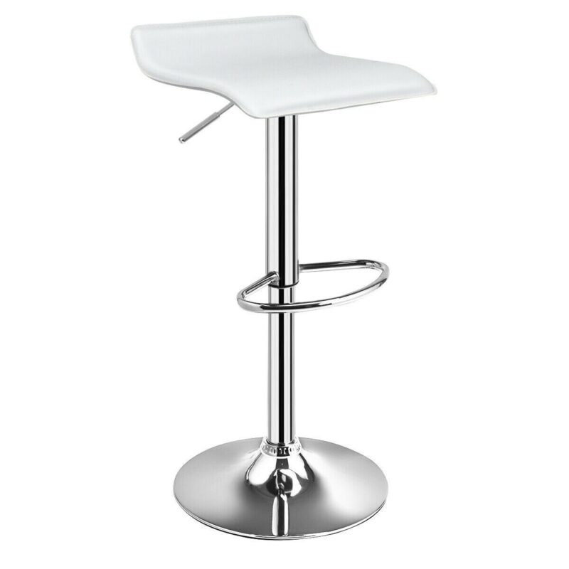 LIVIZA Modern White Swivel Club Chair - Image 6