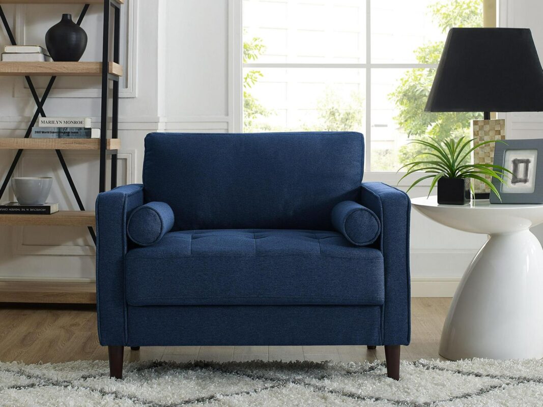 Lifestyle Solutions Casual Navy Blue Accent Chair