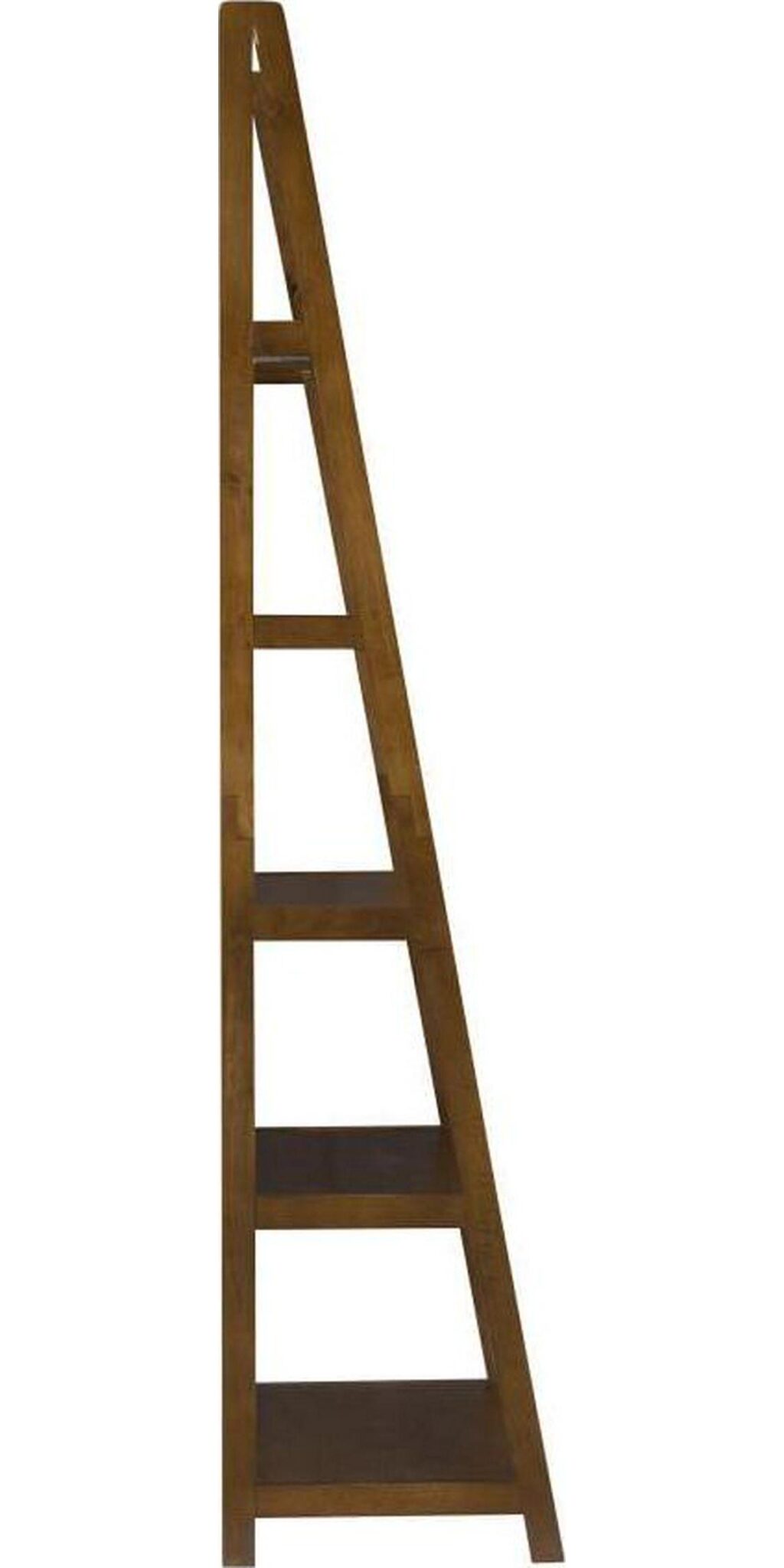 Linon Charlotte Walnut Wood 5 -Shelf Ladder Bookcase ( 24.75-Inches W x 72-Inches H x 16-Inches D ) Finished - Image 3
