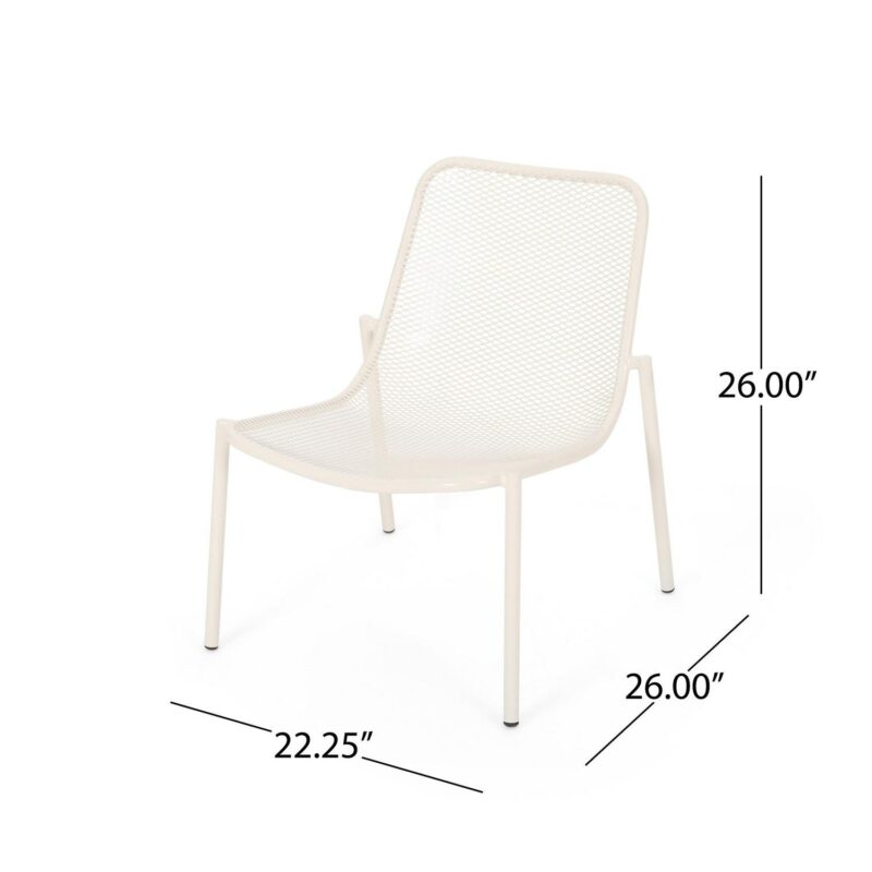 Lycvki Casual Matte White Accent Chair - Image 5