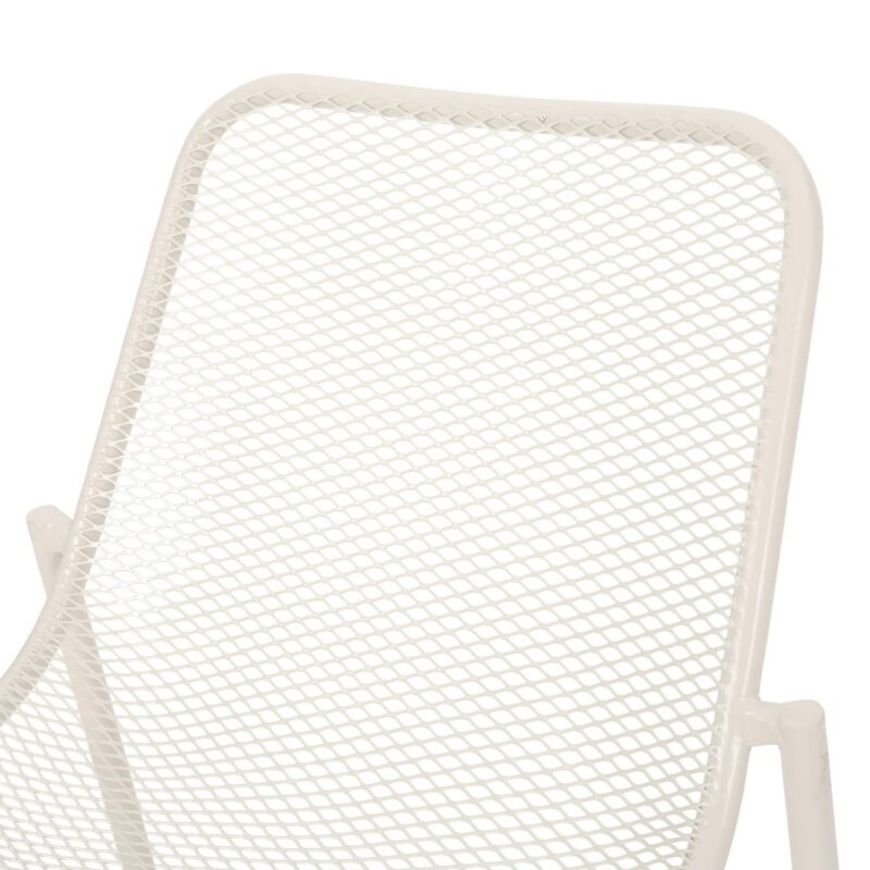 Lycvki Casual Matte White Accent Chair - Image 4