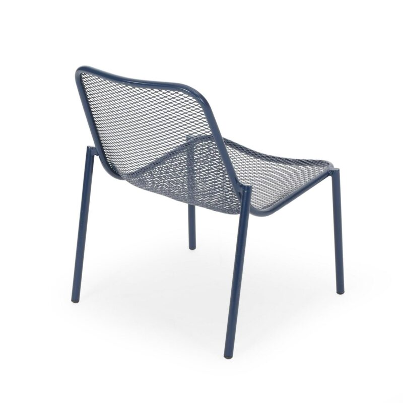 Lycvki Casual Navy Chenille Accent Chair - Image 5
