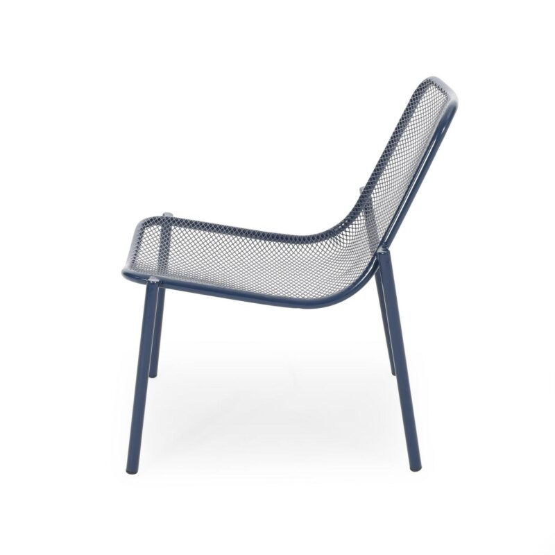 Lycvki Casual Navy Chenille Accent Chair - Image 4