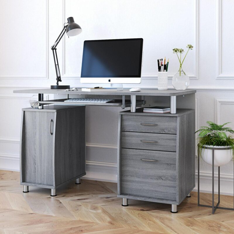 Maocao Hoom 23.5-in Gray Modern/Contemporary Computer desk - Image 7