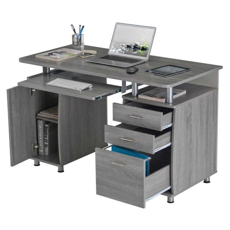 Maocao Hoom 23.5-in Gray Modern/Contemporary Computer desk - Image 6