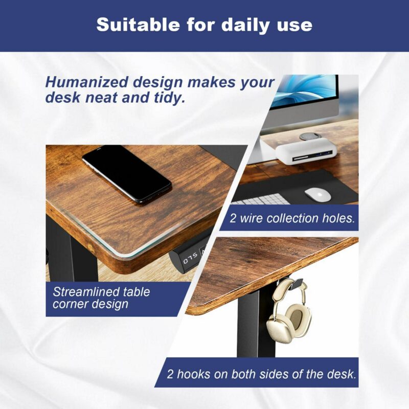 Maocao Hoom 63-in Brown Modern/Contemporary Standing desk - Image 5