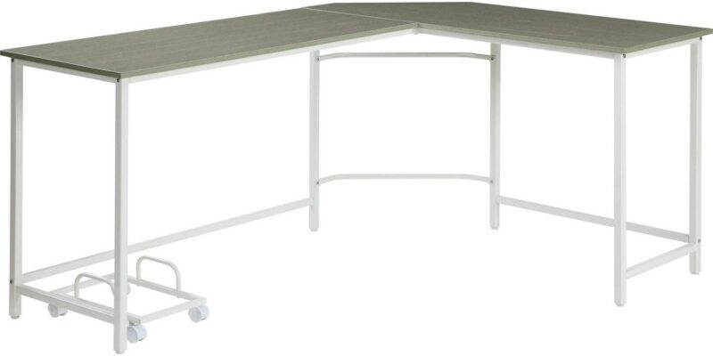 Maocao Hoom 66-in White Modern/Contemporary L-shaped desk