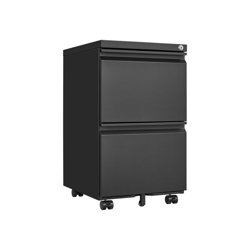 Maocao Hoom Black 2 -Drawer 15.35-in File Cabinet - Image 7