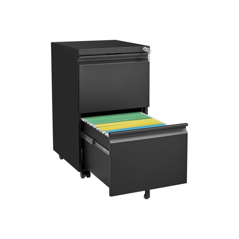 Maocao Hoom Black 2 -Drawer 15.35-in File Cabinet
