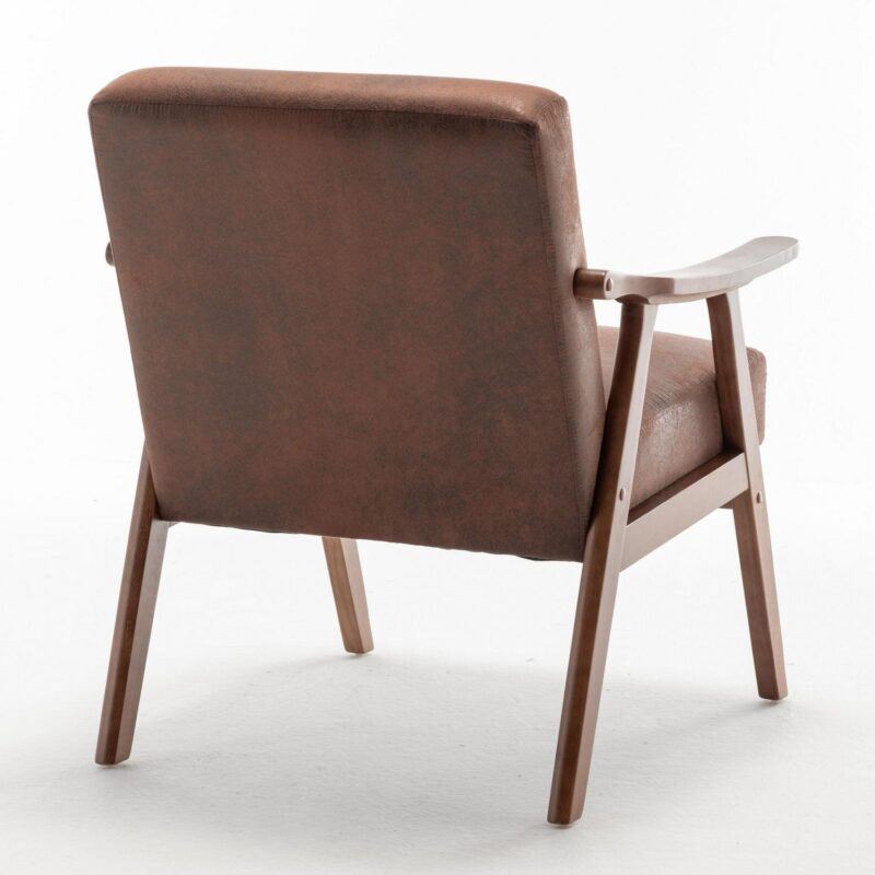 Maocao Hoom Midcentury Brown Accent Chair - Image 5