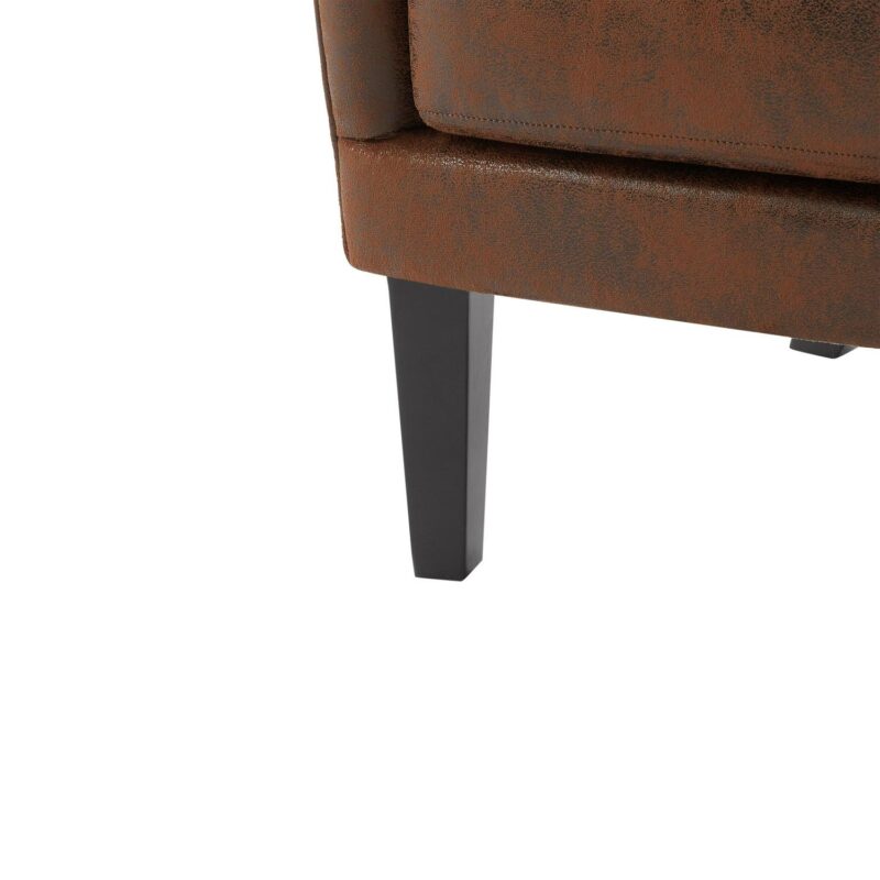 Maocao Hoom Modern Brown Wingback Chair - Image 9