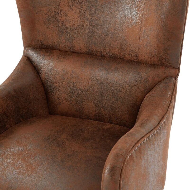 Maocao Hoom Modern Brown Wingback Chair - Image 7