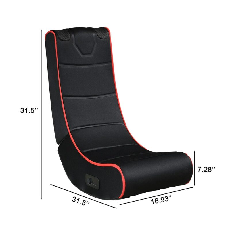 Maocao Hoom Modern Black+Red Floor chair Chair - Image 2