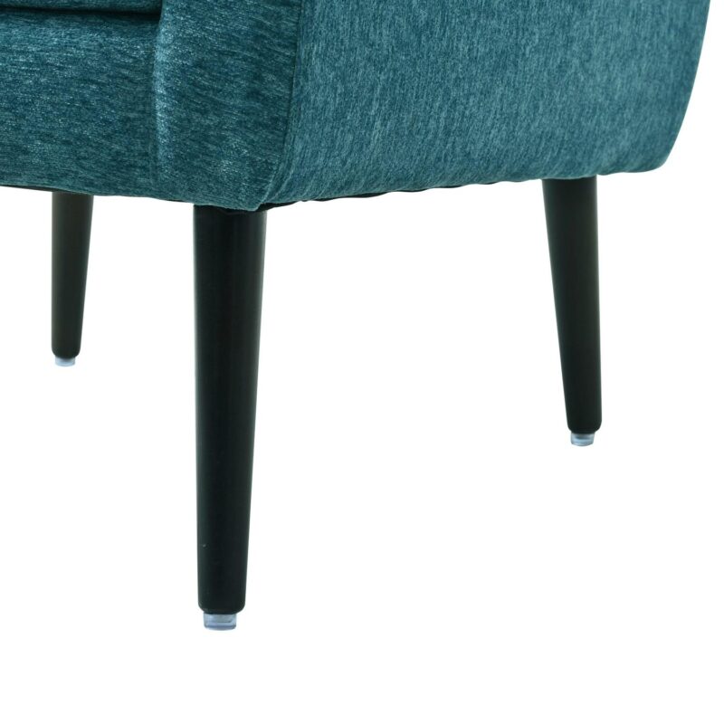 Maocao Hoom Modern Teal Chenille Accent Chair - Image 11
